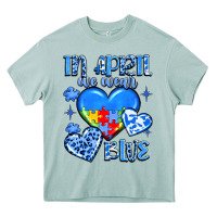 Arona in april we wear blue Heavy Core Tee - JahusDesignShop