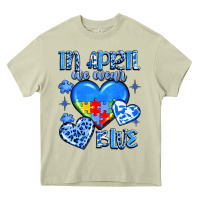 Mossy in april we wear blue Heavy Core Tee - JahusDesignShop