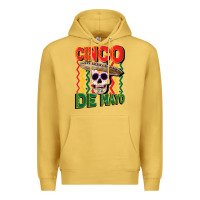 Antique Gold cinco de mayo with skull Premium Hoodie - CowGirlArtShop