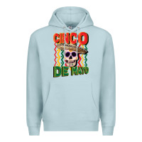 Blue Mist cinco de mayo with skull Premium Hoodie - CowGirlArtShop