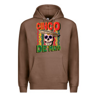 Chestnut cinco de mayo with skull Premium Hoodie - CowGirlArtShop