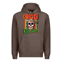 Coffee cinco de mayo with skull Premium Hoodie - CowGirlArtShop