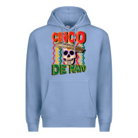 Colony Blue cinco de mayo with skull Premium Hoodie - CowGirlArtShop