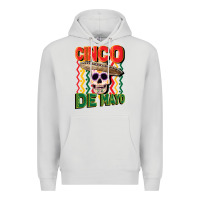 Dove Grey cinco de mayo with skull Premium Hoodie - CowGirlArtShop