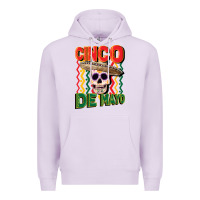 Lilac cinco de mayo with skull Premium Hoodie - CowGirlArtShop