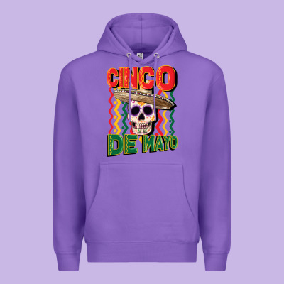 Cinco De Mayo With Skull Premium Hoodie Designed By Cowgirlartshop