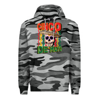 Slate Camo cinco de mayo with skull Premium Hoodie - CowGirlArtShop