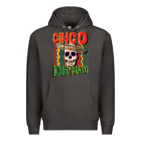 Smoke cinco de mayo with skull Premium Hoodie - CowGirlArtShop