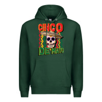 Sports Green cinco de mayo with skull Premium Hoodie - CowGirlArtShop