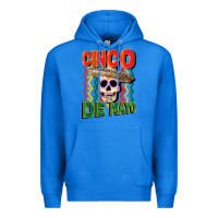 True Royal cinco de mayo with skull Premium Hoodie - CowGirlArtShop