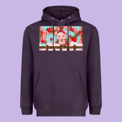 Cute Pig Heavyweight Hoodie Designed By Tumblerdesignbyshophia