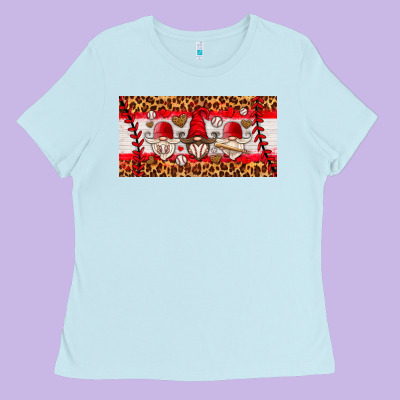 Baseball Gnome License Plate Ladies Tee Designed By Hra Design Shop