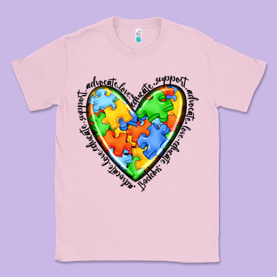 Autism Heart Classic Tee Designed By Jahusdesignshop