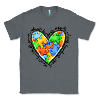 Charcoal Heather autism heart Classic Tee - JahusDesignShop