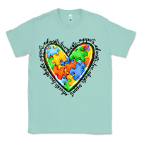 Seafoam autism heart Classic Tee - JahusDesignShop