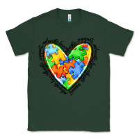 Sports Green autism heart Classic Tee - JahusDesignShop