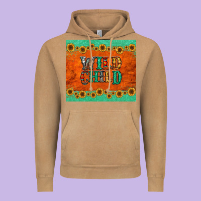 Western Wild Child Vintage Hoodie Designed By Jasminsmagicworld