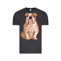 Vintage Black bulldog Vintage Tee - MaliasSmallBusiness