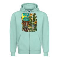 Seafoam wild and free cowgirl boots Zipper Hoodie - RanaPortraitStore