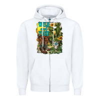 White wild and free cowgirl boots Zipper Hoodie - RanaPortraitStore