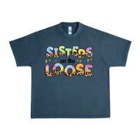 Midnight Navy sisters on the loose Urban Heavy Tee - MaliasSmallBusiness