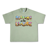 Oil Green sisters on the loose Urban Heavy Tee - MaliasSmallBusiness
