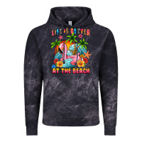 Cloud Black life is better at the beach Vintage Hoodie - MaliasSmallBusiness