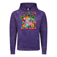 Cloud Purple life is better at the beach Vintage Hoodie - MaliasSmallBusiness