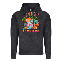 Vintage Black life is better at the beach Vintage Hoodie - MaliasSmallBusiness