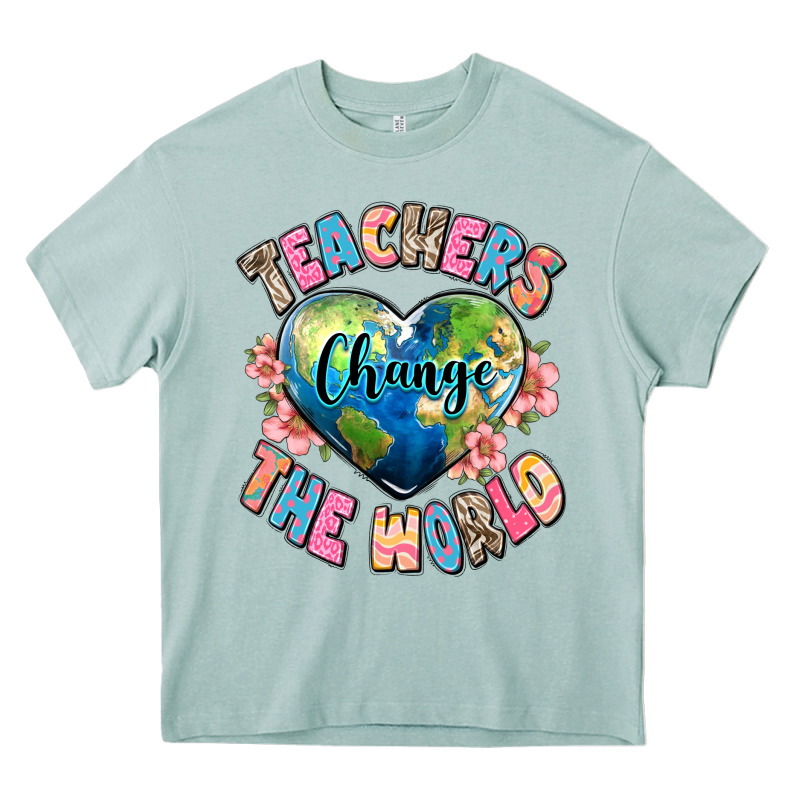 Teachers Change The World Heavy Core Tee by JahusDesignShop | Teevron
