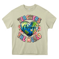 Mossy teachers change the world Heavy Core Tee - JahusDesignShop