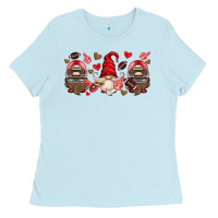Baby Blue american football gnome Ladies Tee - HRA Design Shop