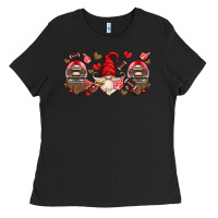 Black american football gnome Ladies Tee - HRA Design Shop