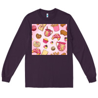Plum mexican pan dulce Long Sleeve Tee - MaliasSmallBusiness