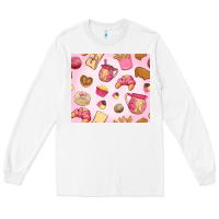 White mexican pan dulce Long Sleeve Tee - MaliasSmallBusiness