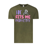 Vintage Olive he fits me perfectly Vintage Tee - MaliasSmallBusiness