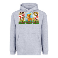 Heather Grey cute horse Heavyweight Hoodie - TumblerDesignByShophia