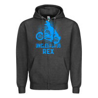 Charcoal Heather unclesaurus rex Zipper Hoodie - Bettercallsaul