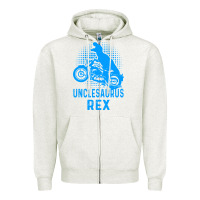 Oatmeal Heather unclesaurus rex Zipper Hoodie - Bettercallsaul