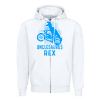 White unclesaurus rex Zipper Hoodie - Bettercallsaul