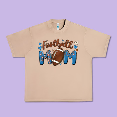 Football Mom Urban Heavy Tee Designed By Maliassmallbusiness