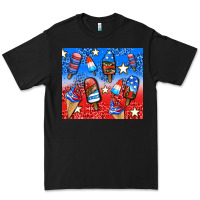Black american popsicle and stars Premium Tee - AdoDesignShop