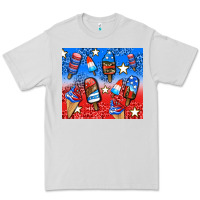 Dove Grey american popsicle and stars Premium Tee - AdoDesignShop