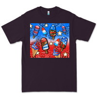 Plum american popsicle and stars Premium Tee - AdoDesignShop