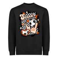 Black vintage soccer Heavyweight Sweatshirt - MaliasSmallBusiness