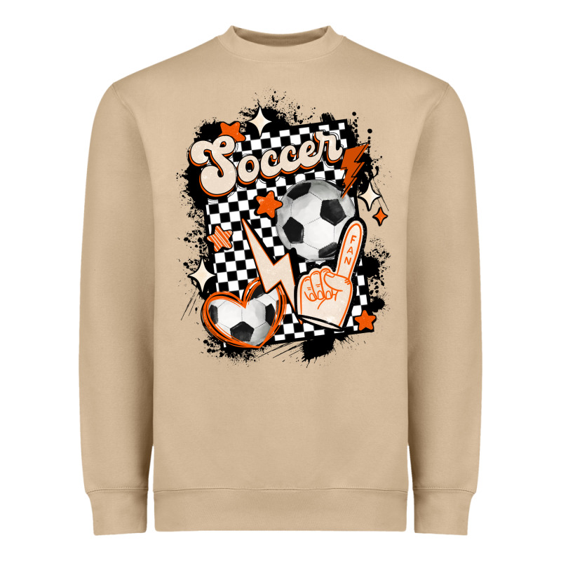 Vintage Soccer Heavyweight Sweatshirt by MaliasSmallBusiness | Teevron