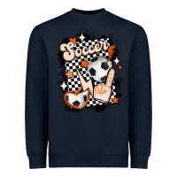 Navy vintage soccer Heavyweight Sweatshirt - MaliasSmallBusiness