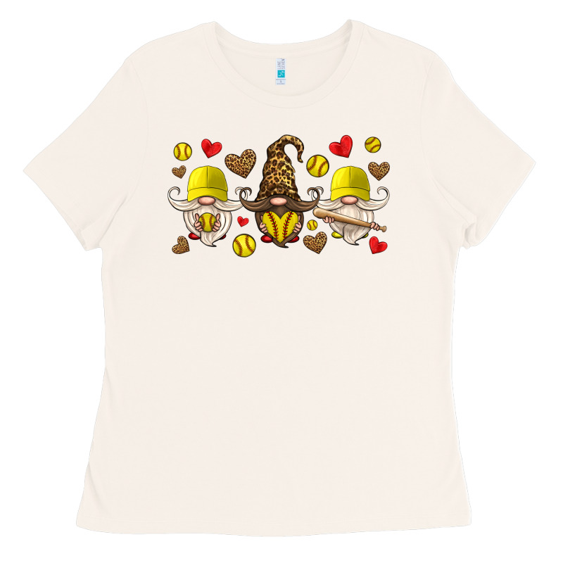 Softball Gnome Ladies Tee by HRA Design Shop | Teevron