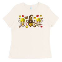 Bone softball gnome Ladies Tee - HRA Design Shop