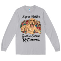 Moon Dust life is better with a golden retriever Long Sleeve Tee - JahusDesignShop